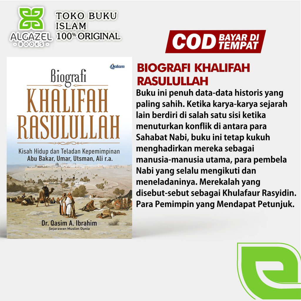 Biografi Khalifah Rasulullah Kisah Hidup Dan Teladan Khulafaur Rasyidin Buku Muslim Buku Islam Shopee Indonesia