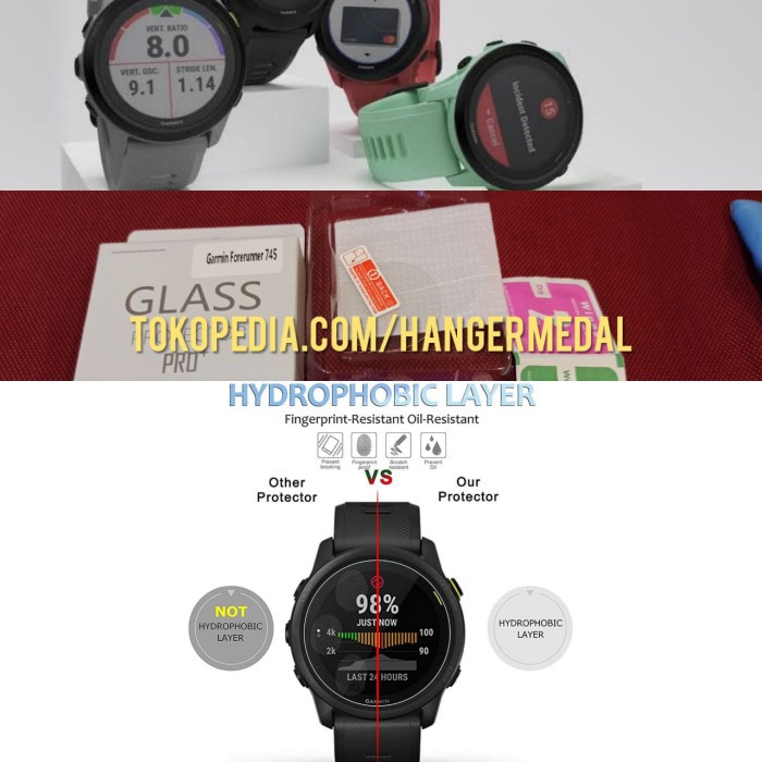 Tempered Glass ANTI GORES GARMIN FORERUNNER 745 FR