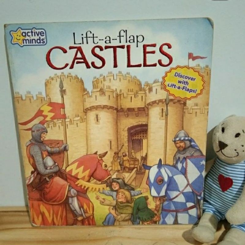 Preloved buku anak Lift-a-Flap CASTLES Discover with lift - a - flap