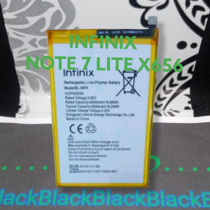 Batrai Infinix NOTE 7 LITE X656 Batre X 656 BL49FX Baterai BL 49FX Battery Original