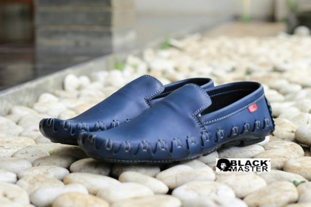 KING - BLACK MASTER ORIGINAL | Sepatu Slip-on Slop Santai Kerja Main Semi Kulit Murah