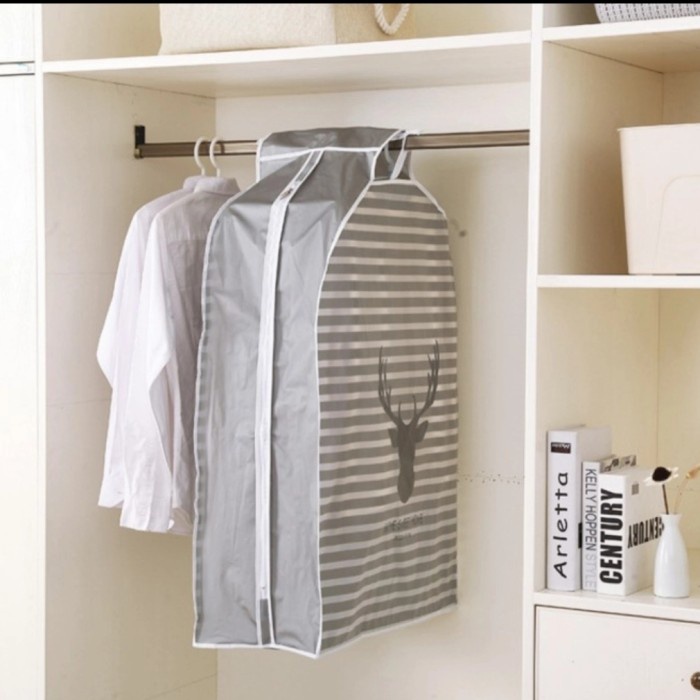 

Cover Pakaian Gaun Jas Sarung Pakaian Cloth Dust Cover Suit 60x30x110 - Cover DEER