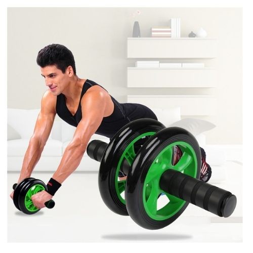 Fitness Roller Alat Gym Body Sixthpack Otot Perut AB Wheel Sport 111140