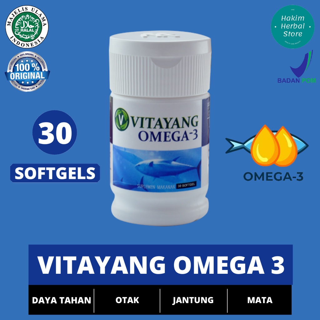 Vitayang Omega 3 Minyak Ikan Untuk Anak & Dewasa