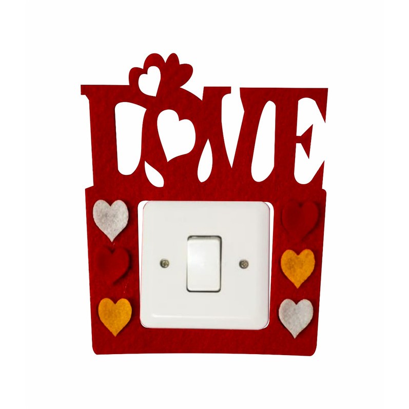 Queen_Fashions frame saklar lampu wall stiker LOVE 1119