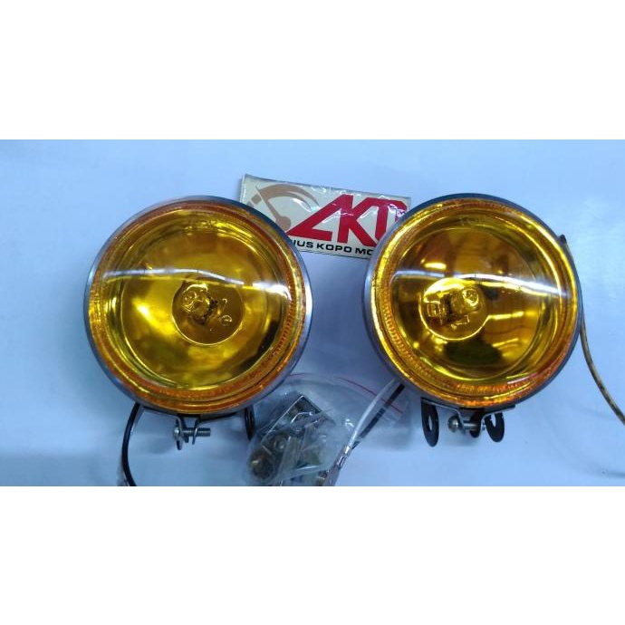 Bohlam Halogen Bulat Mika Kuning Fog Lamp Halogen Tembak Lampu Sorot akm6666 Berkualitas