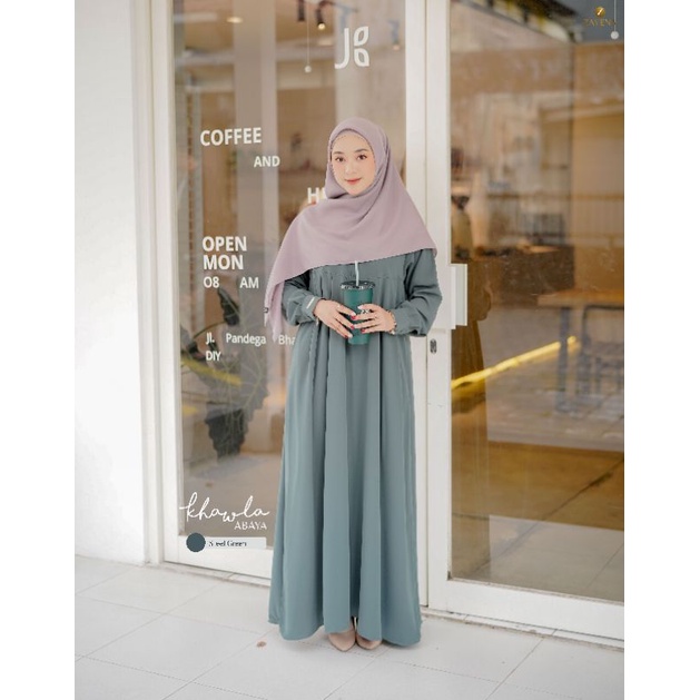 Abaya Polos Cantik Khawla Abaya by Zayena