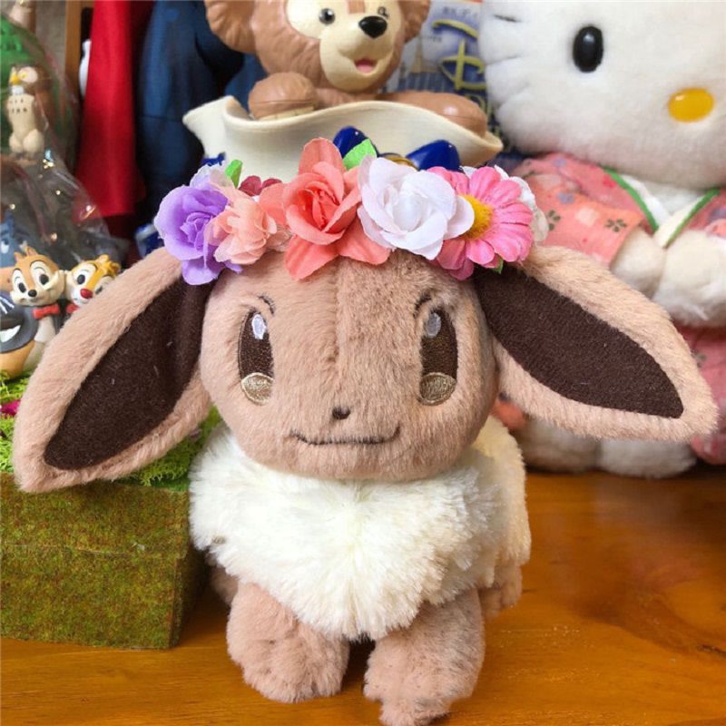 【Ready Stock!!!】Pokemon Center Pikachu&amp;Eevee's Easter Plush Doll Cute Animal Stuffed Gift Toy