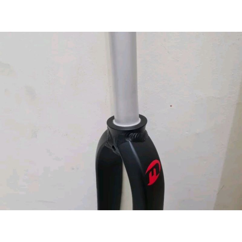 Fork Rigid Mosso M5 Black Red black grey Hitam Merah hitam abu abu Alloy Alumunium Garpu MTB Sepeda