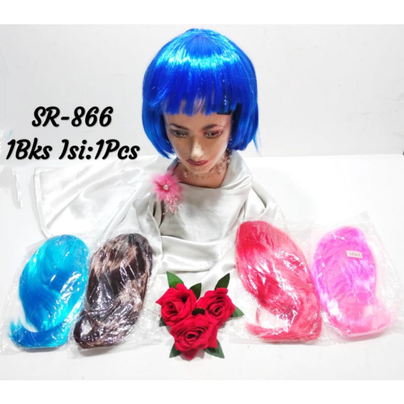 Wig Rambut Lurus|Wig Poni|Wig Rambut Bob|Wig Rainbow