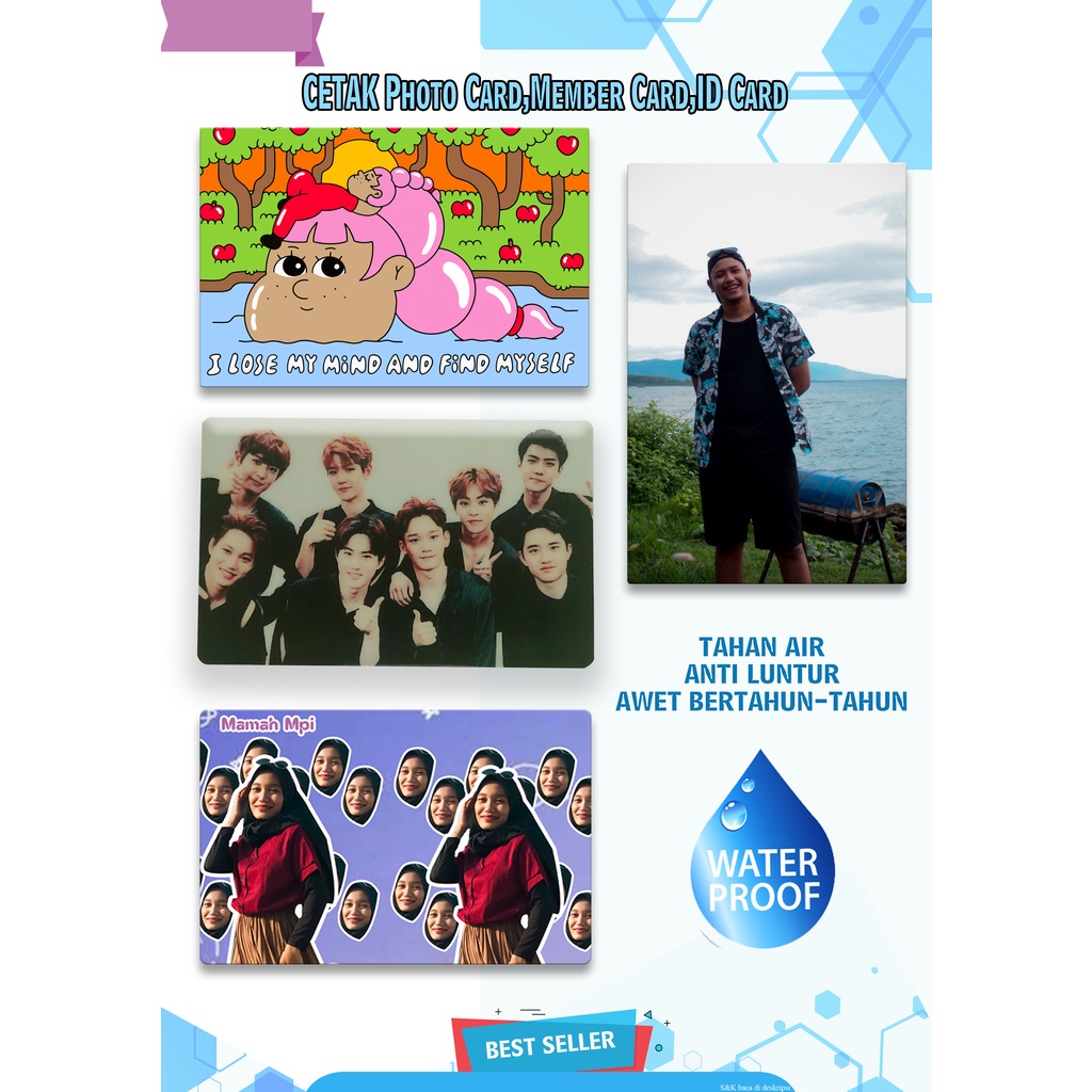 

(Satuan) Cetak PHOTO CARD CUSTOM Bebas Gambar Murahh