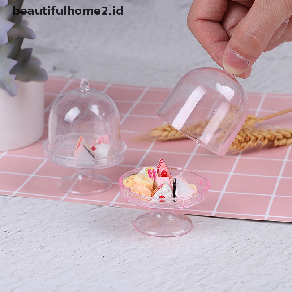 (beautifulhome2.id) Mainan Miniatur Toples Makanan Penutup Skala 1: 12 Untuk Aksesoris Rumah Boneka