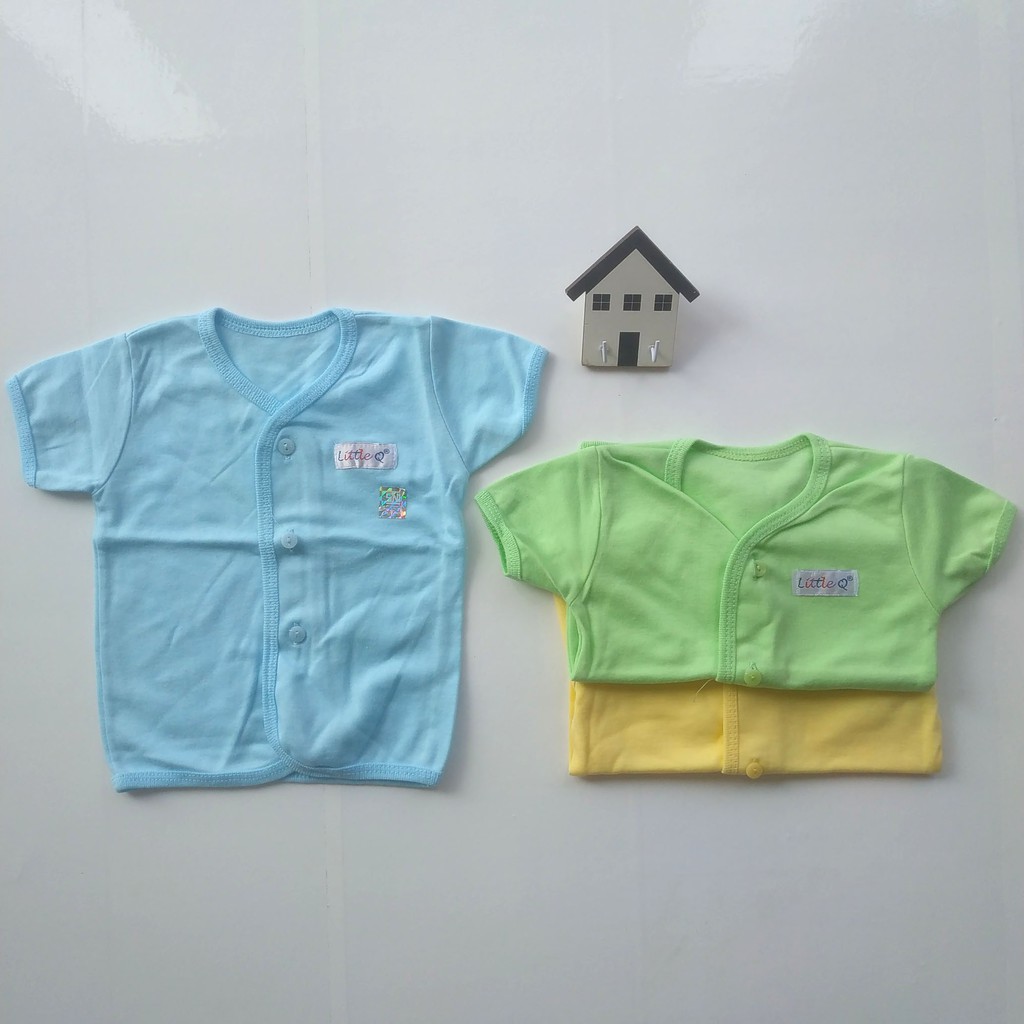  LITTLE  Q 1  Pcs Baju  Lengan Pendek Polos S 4 8 M 