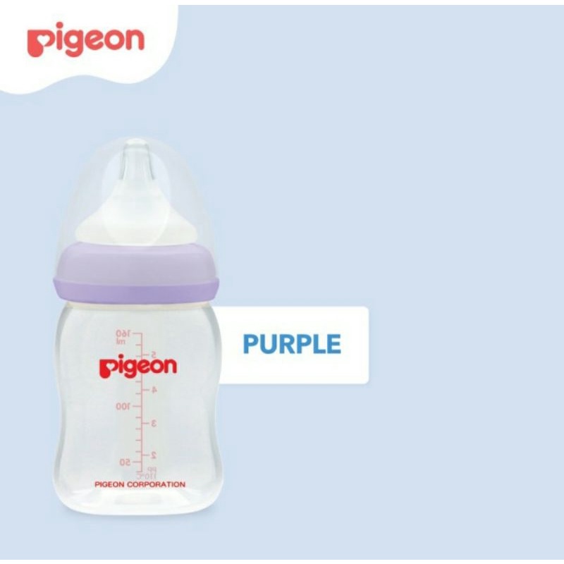 Pigeon Wide Neck Bottle Peristaltic Plus Soft Touch Nipple SS Botol Dot Susu Wideneck Merk Pigeon