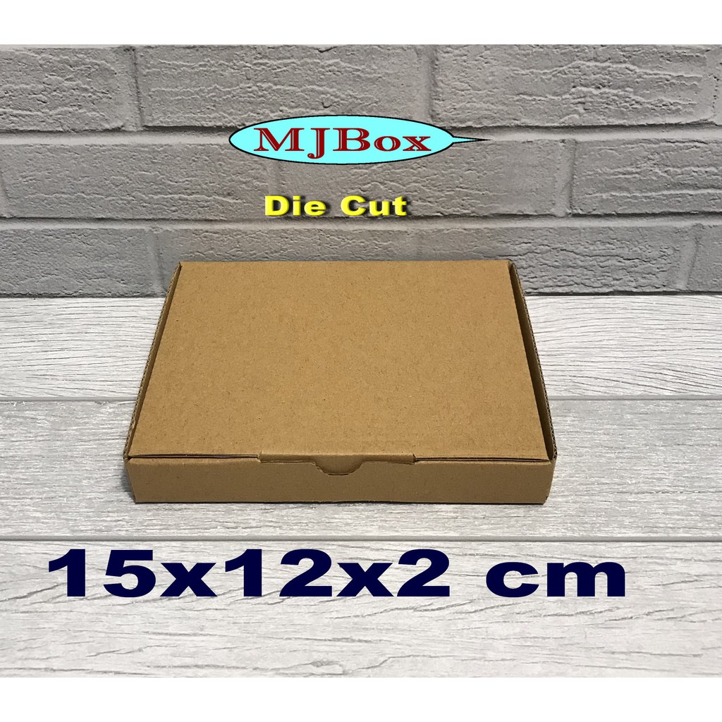 Kardus 15 x 12 x 2 cm ....Die cut  ( untuk pembelian di atas 10 pcs harga lebih murah )-2