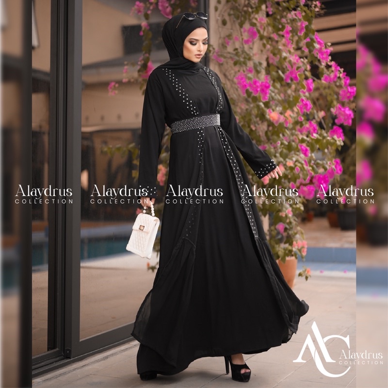 New Abaya Dress Maxi Arab Saudi Bordir Zephy Turki Umroh Dubai Turkey By AlaydrusCollection 745