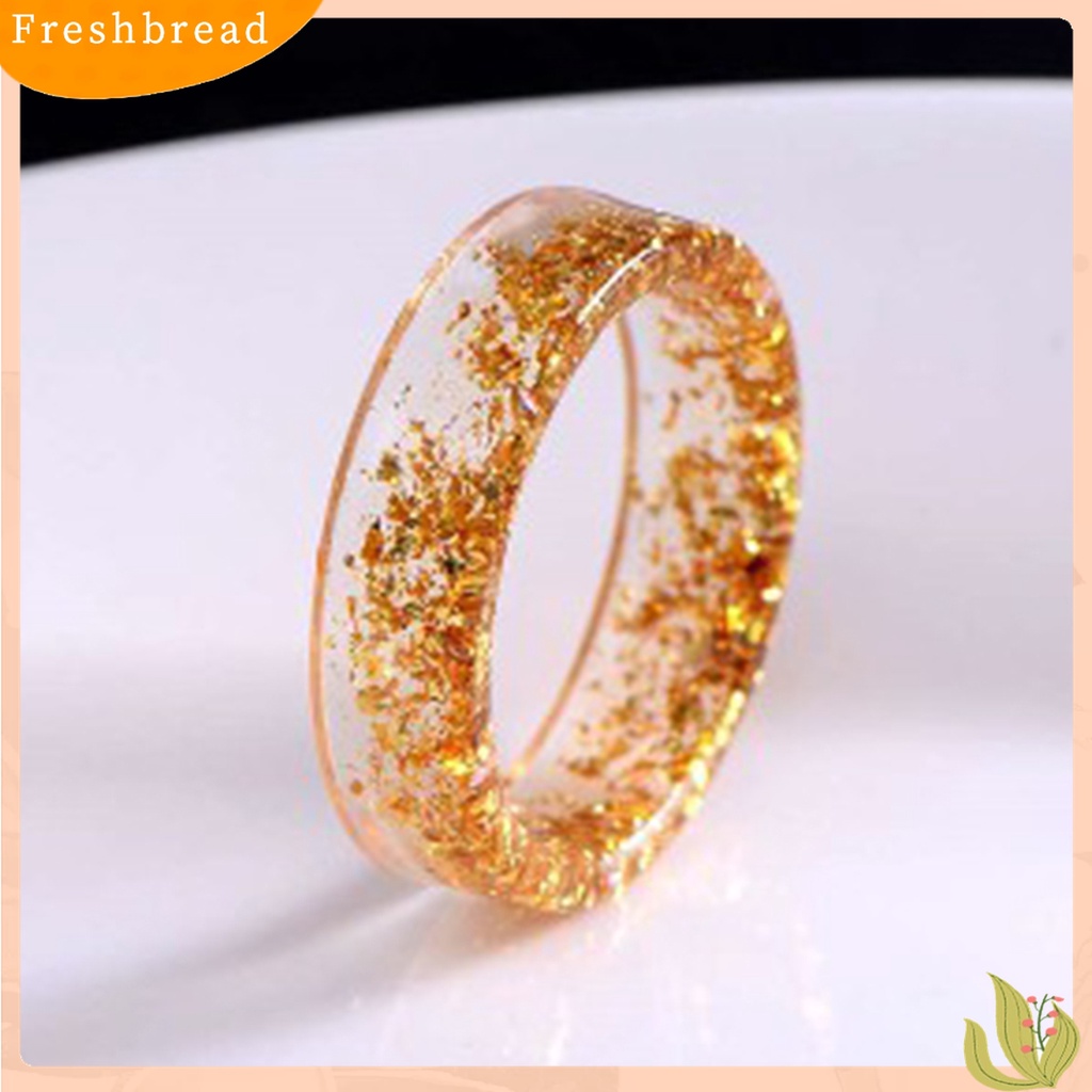 [TERLARIS]Women Retro Handmade Transparent Resin Dried Flower Ring for Anniversary Dating