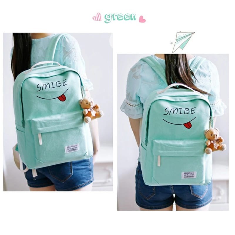 BACKPACK SMIBE SET 4IN1 KUCING/TAS ANAK/TAS SEKOLAH/TAS BERANAK/TAS PROMO TERMURAH IMPORT KEKINIAN