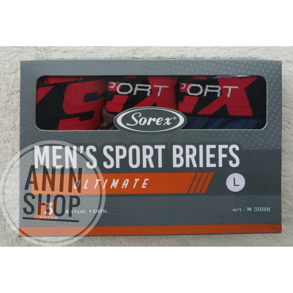 CD Celana Dalam Pria Karet Boxer Sorex M 3008 | Mens Sport Briefs | Cd Pria Dewasa | Cd sorex | Pria