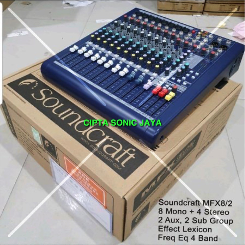 Mixer Soundcraft MFX 8 2 - 8 Mono 4 Stereo MFX8