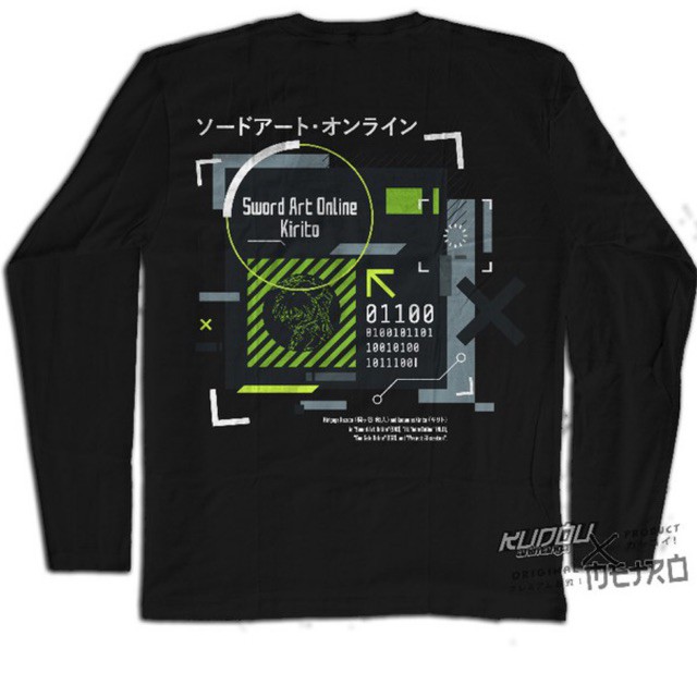 Longsleeve SAO Kirito Anime Manga Sword Art Online