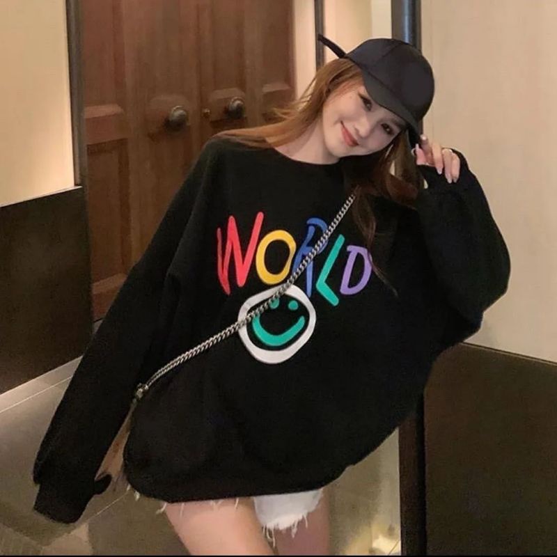 world smile sweater