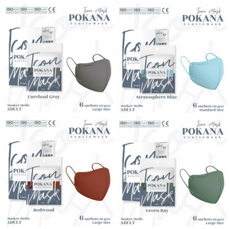 Pokana Icon Gentle Mask 4ply medical mask per box