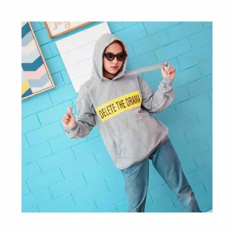 DELETE THE DRAMA HOODIE II SWEATER HOODIE PRIA DAN WANITA #DD