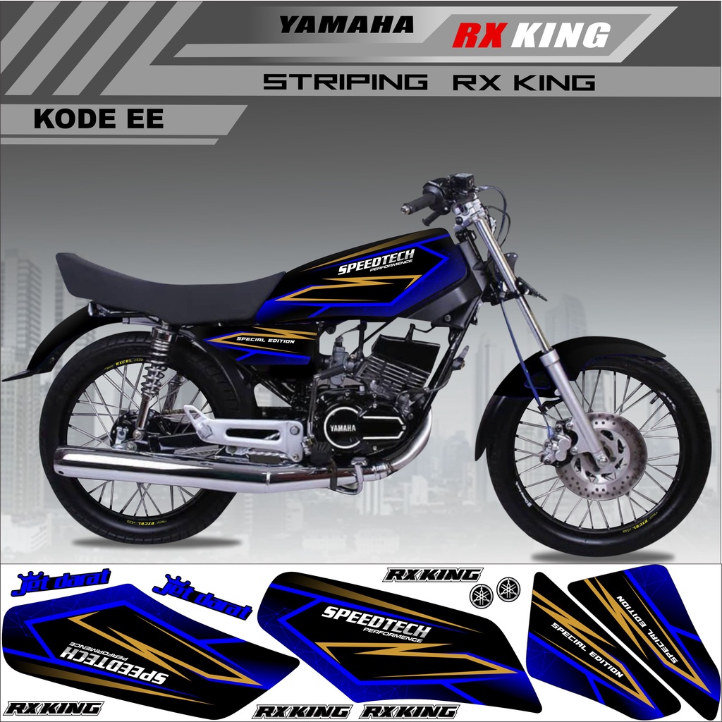 Sticker Rx King Variasi Stiker Striping Rx King Kode EE