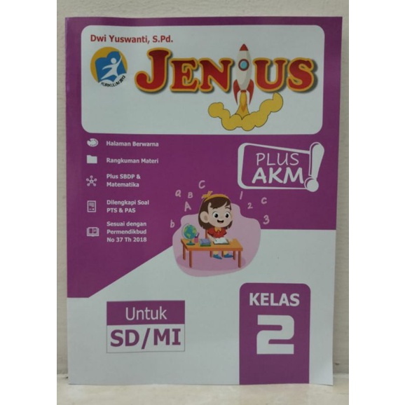 BUKU JENIUS KELAS 2  SD/MI SEMESTER 1 TAPEL 2022