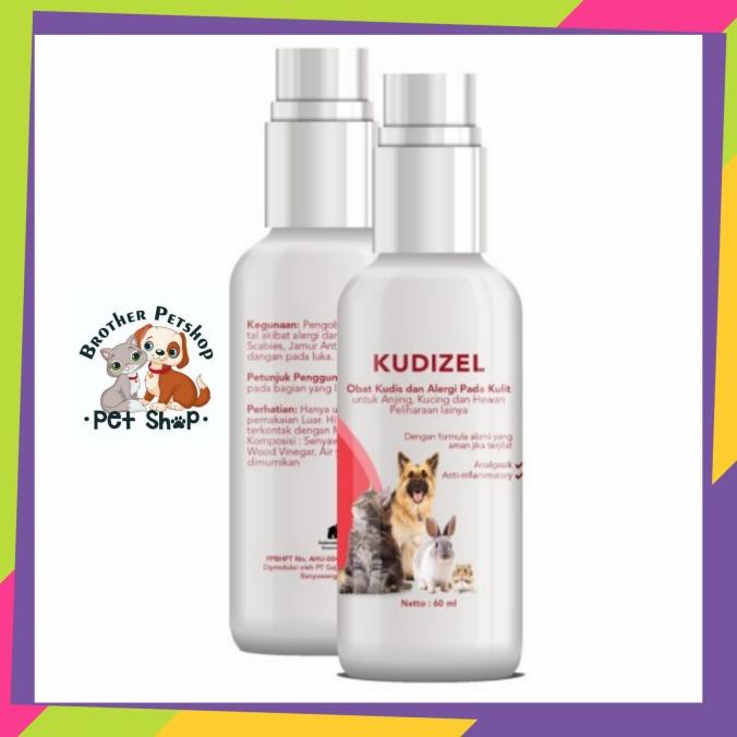 

(BISA COD) KUDIZEL 60ml - Obat Spray Kutu Scabies Jamur Kudis Luka Kucing Anjing TERBATAS Kode 189