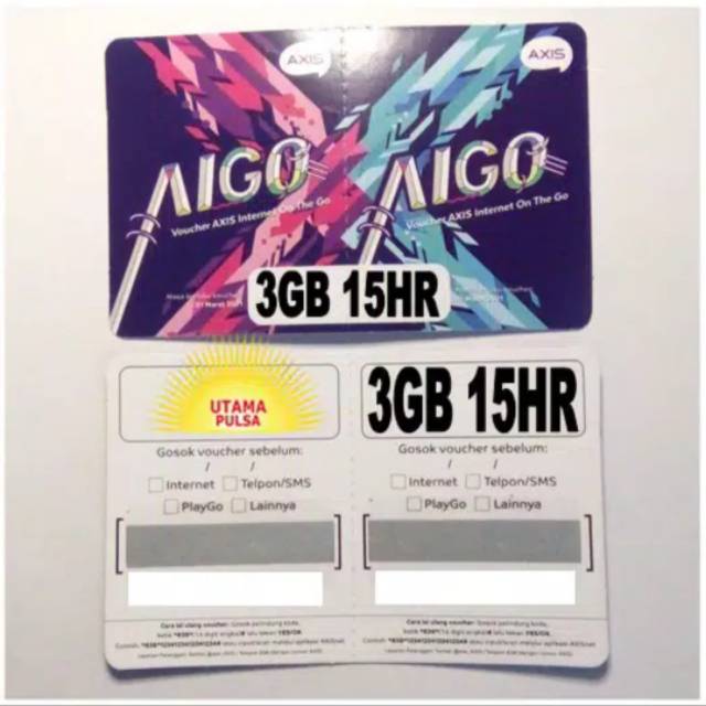 Voucher Axis 3GB 15Hari