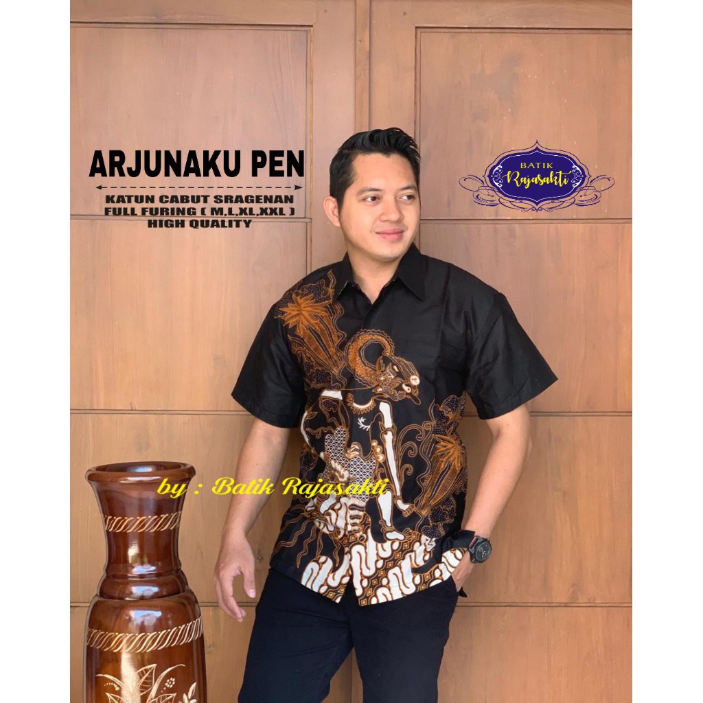 ARJUNAKU RAJASAKTI KEMEJA BATIK SOLO PRIA LENGAN PENDEK LAPIS FURING ATASAN BATIK PREMIUM MODERN KATUN HALUS BAHUWIRYA  BANAMITRA BANAMITRA PUTIH BANGSAWAN BAYU PUTRA BERLIAN BIRU BHARATAYUDA BIMASENA BIRENDRA BIRU INDAH BRAHMAKERTA BRAHMAKERTA MERAH BUDI