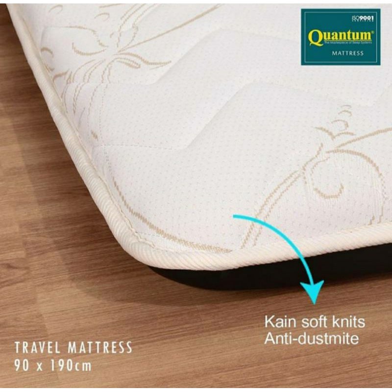 Kasur Gulung QUANTUM Busa REBOUNDED Anti Kempes Uk. 90x190 Tb. 8cm