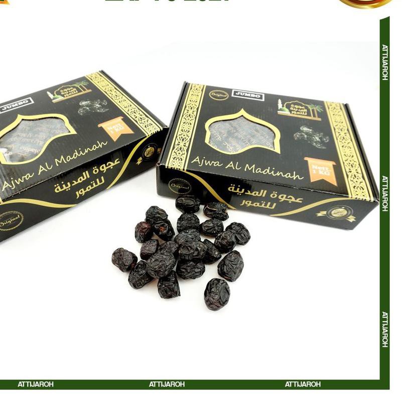 

HOT SALE!! KODE-234 KURMA AJWA MADINAH JUMBO 1KG