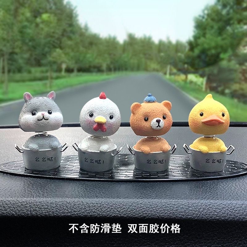 0Pajangan Mobil Kaktus 4 in 1 Kepala Goyang | Bunga Pot  kartus Kaptus Model Lucu Dashboard Kaktus Cactus Per LOVE Edition Pajangan Goyang Per Mobil bebek bear ayam ribbit 4 in 1 set