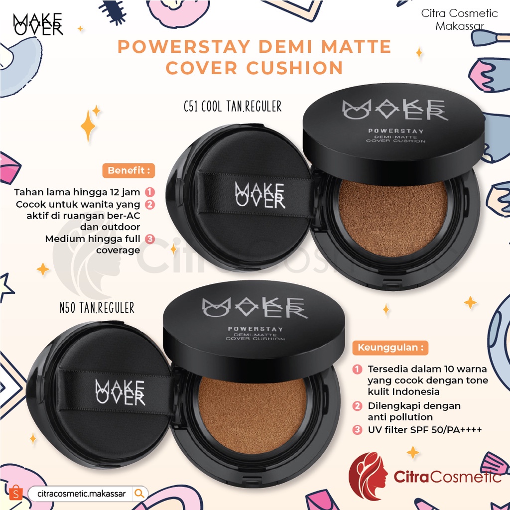 Make Over Demi-Matte Cover Cushion 15 Gr