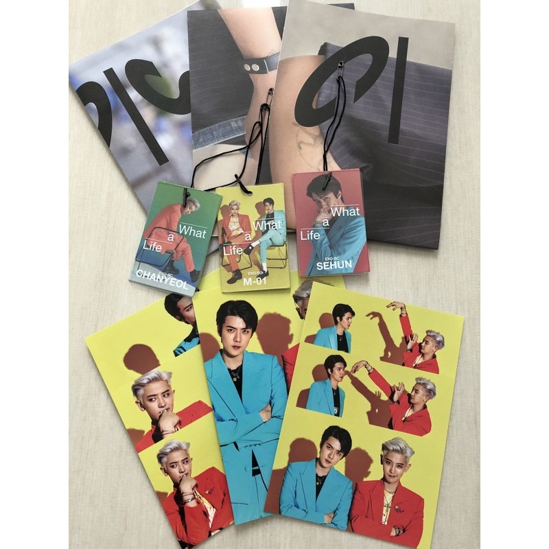 

[Ready] Set Postcard, Folded Poster dan Tag EXO SC