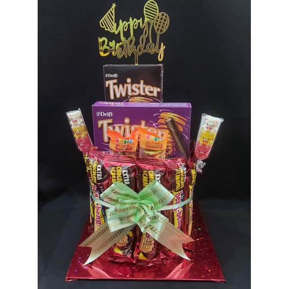 snack tower , snack birthday , snack cake , birthday cake
