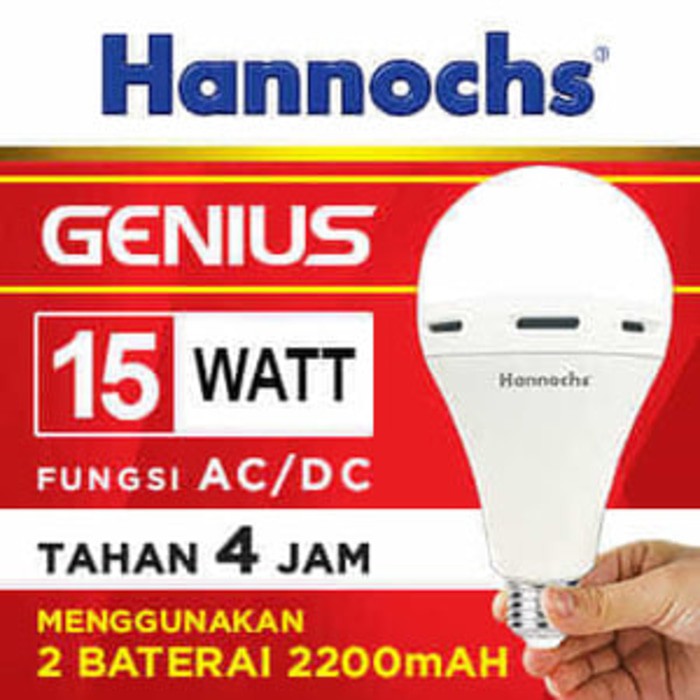 Lampu LED Hannochs Genius 15 Watt (Emergency Magic Lamp)