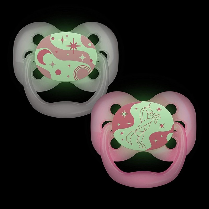 Dr Brown Advantage Pacifier Glow In the Dark stage 1 &amp; stage 2 Kompeng empeng bayi