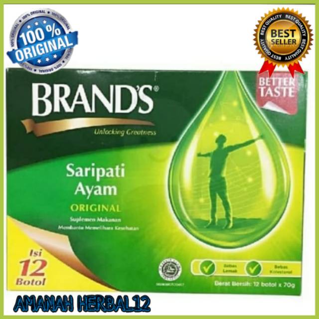 

Saripati Ayam Brand Original 70gr Box Besar Isi 12btol Ukuran Besar