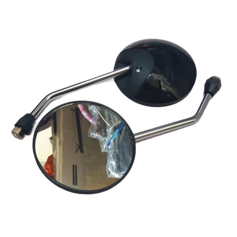 Spion Scoopy Kaca Bening Datar - Honda Scoopy Tangkai 14cm Crome Dan Tangkai Pendek 9cm Crome Kaca Bening Drat Honda / Universal Honda-4