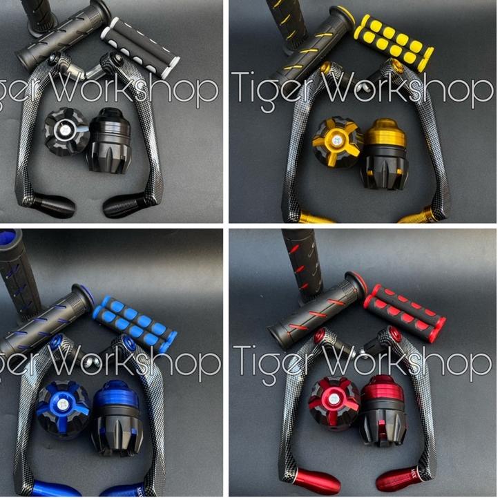[PAKET 4IN1] Proguard Carbon Sabit + Jalu As Roda + Handgrip Domino + Karet Handle Rem