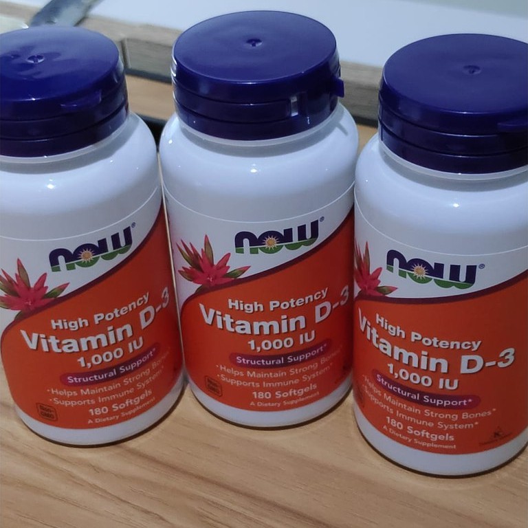 Vitamin D3 1000 IU / 10000 IU NOW