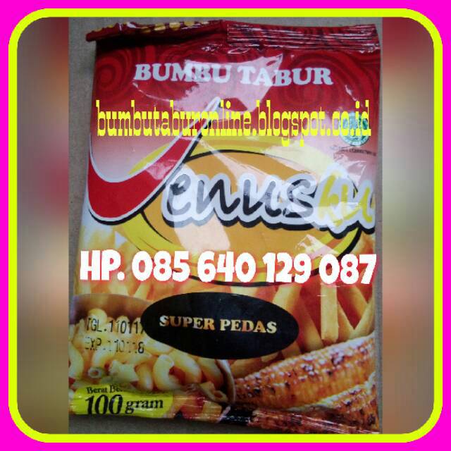 

BUMBU TABUR SUPER PEDAS, COKLAT ATAU CABE HALUS 250 gram