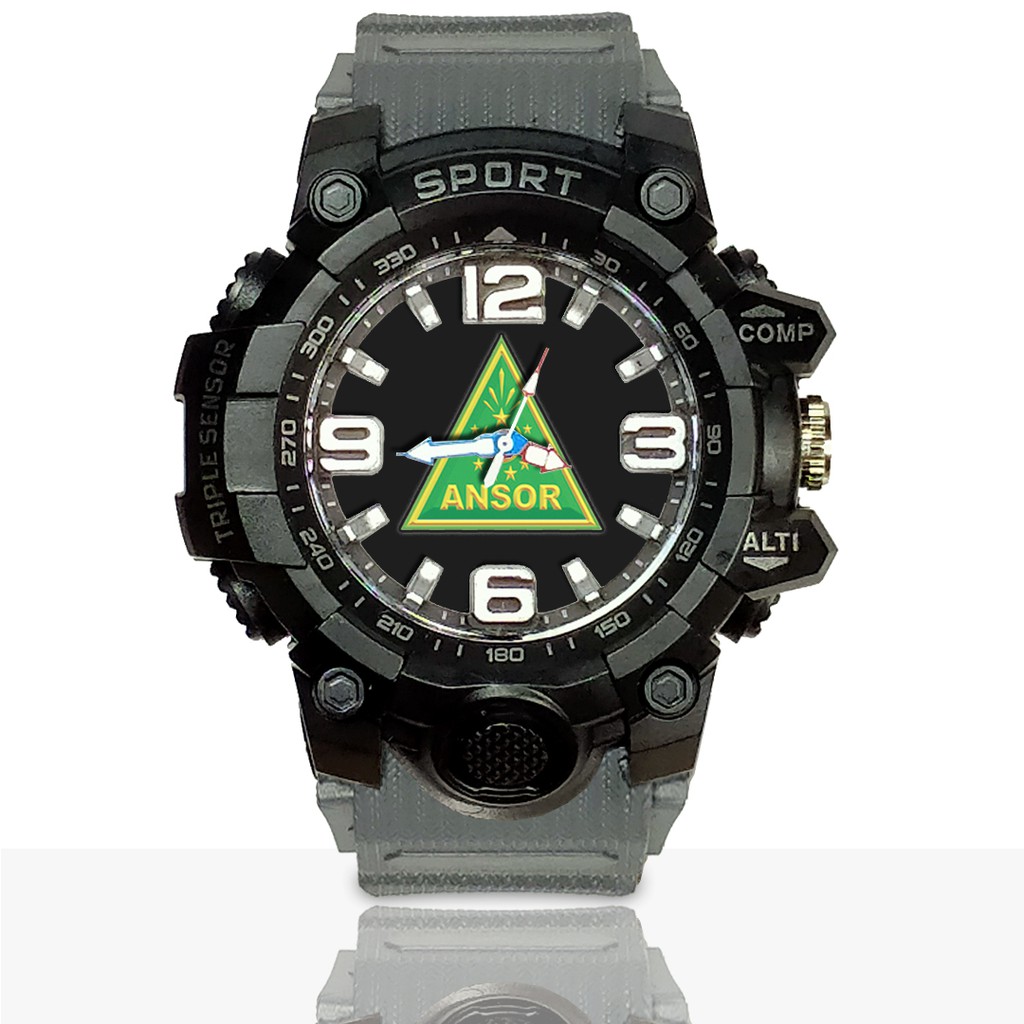 Jam Tangan Custom ANSOR Ruber- Water Resistant