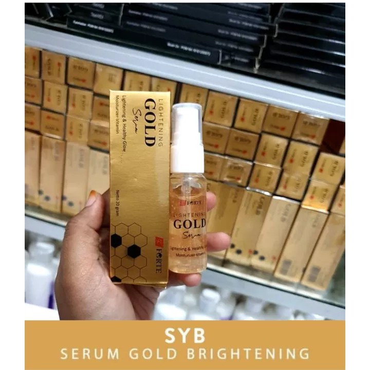 [ORI] SYB FORTE LIGHTENING GOLD SERUM | Serum Emas Anti Aging with Brightening Mengecilkan Pori Wajah