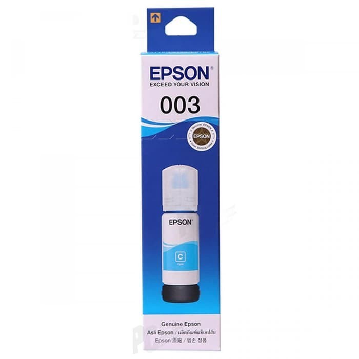 TINTA BOTOL EPSON 003 ORI BLACK / 003 CYAN / 003 MAGENTA / 003 YELLOW / PRINTER TINTA EPSON 003 ORIGINAL L1110/L3100/L3101/L3110/L3150/L5190