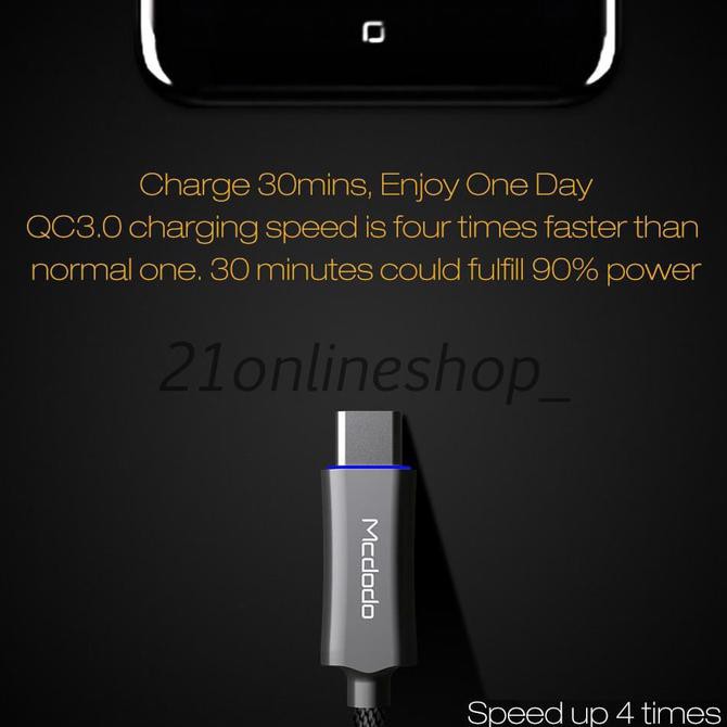 Kabel/Cable Data Type C Mcdodo Knight Series Auto Disconnect Android Dindastore003